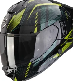 Scorpion EXO-530 AIR Theras Black/Green> Integraalhelmen|Helmen Met Zonnevizier