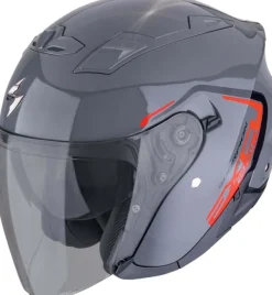 Scorpion EXO-230 CIT-E Grey/red> Jethelmen|Helmen Met Zonnevizier