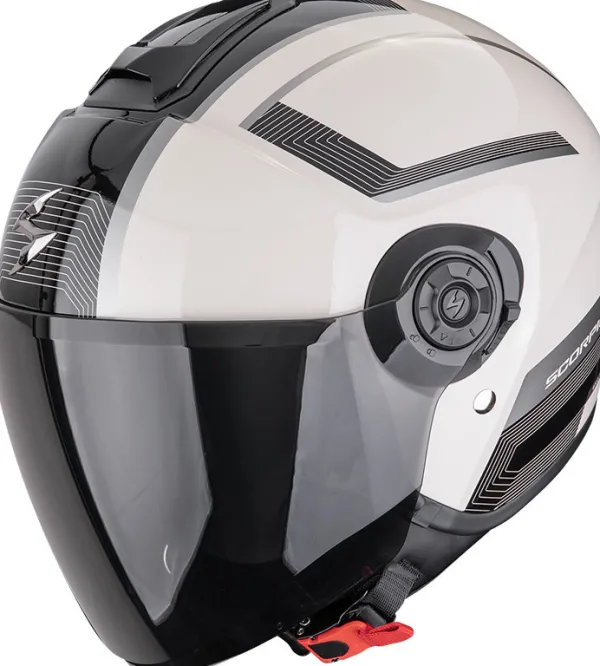 Scorpion EXO-CITY II Cosmos Cream/Black>DAMES Jethelmen|Dames Scooterhelmen
