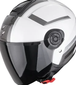 Scorpion EXO-CITY II Cosmos Pearl white/Silver>DAMES Jethelmen|Dames Scooterhelmen