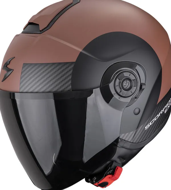 Scorpion EXO-CITY II Sheer Matt Brown/Black>DAMES Jethelmen|Dames Scooterhelmen