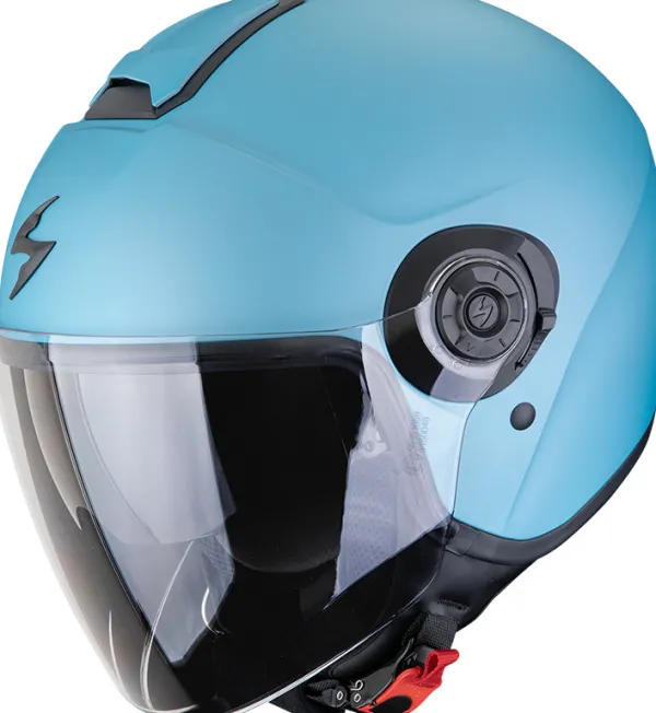 Scorpion EXO-CITY II Solid Matt Celestial Blue>DAMES Jethelmen|Dames Scooterhelmen