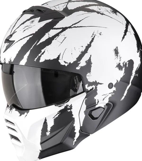 Scorpion EXO-Combat II Marauder Matt Black/White> Jethelmen