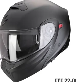Scorpion EXO-930 EVO Solid Matt pearl black> Systeemhelmen|Helmen Met Zonnevizier