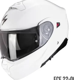 Scorpion EXO-930 EVO Solid White> Systeemhelmen|Helmen Met Zonnevizier