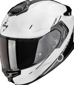 Scorpion EXO-GT SP AIR Asphalt Pearl white/Black> Integraalhelmen|Helmen Met Zonnevizier