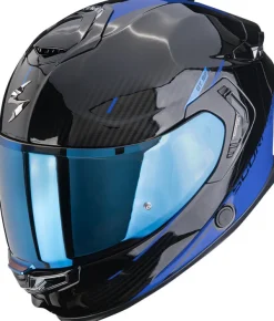 Scorpion EXO-GT SP AIR Asphalt Black/Blue> Integraalhelmen|Helmen Met Zonnevizier