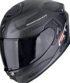 Scorpion EXO-GT SP AIR Flex Matt Black/Silver> Integraalhelmen|Helmen Met Zonnevizier