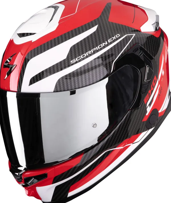 Scorpion EXO-GT SP AIR Flex Red/White> Integraalhelmen|Helmen Met Zonnevizier