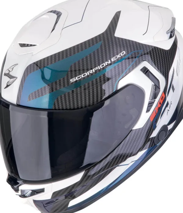 Scorpion EXO-GT SP AIR Flex White/Chameleon> Integraalhelmen|Helmen Met Zonnevizier