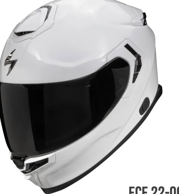 Scorpion EXO-GT SP AIR Solid Pearl White> Integraalhelmen|Helmen Met Zonnevizier