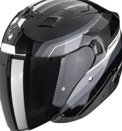 Scorpion EXO-230 Hipe Black/Silver> Jethelmen|Helmen Met Zonnevizier