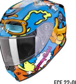 Scorpion EXO-JNR Fun Blue/Orange> Kinder Scooterhelmen