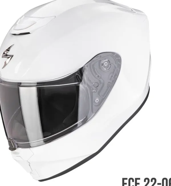 Scorpion EXO-JNR Solid White> Kinder Scooterhelmen