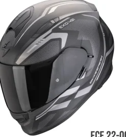 Scorpion EXO-491 Kripta Matt Black/Silver> Integraalhelmen