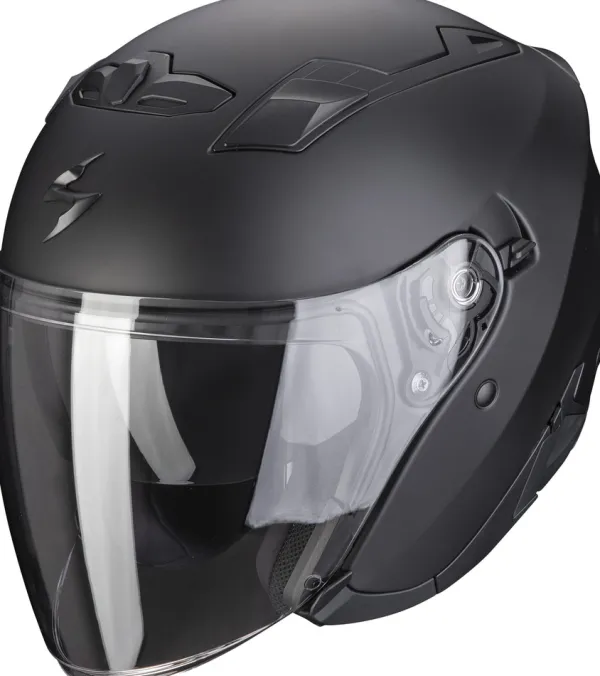 Scorpion EXO-230 Matt Black> Jethelmen|Helmen Met Zonnevizier