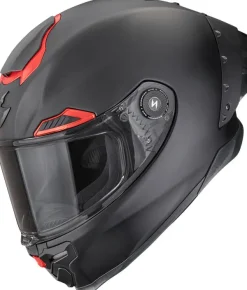 Scorpion EXO-RACE AIR Solid Matt Black/Red> Integraalhelmen|Helmen Met Zonnevizier