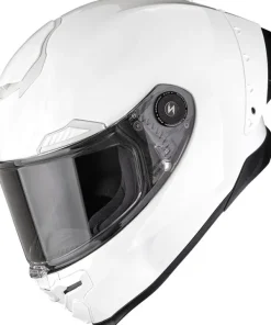 Scorpion EXO-RACE AIR Solid White> Integraalhelmen|Helmen Met Zonnevizier