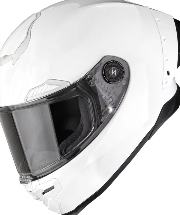 Scorpion EXO-RACE AIR Solid White> Integraalhelmen|Helmen Met Zonnevizier