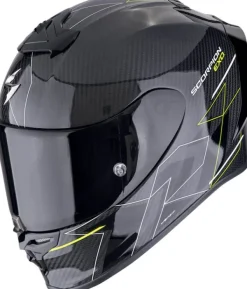 Scorpion EXO-R1 EVO AIR Carbon Cynergy Black/Neon Yellow> Integraalhelmen|Carbon Helmen