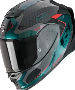Scorpion EXO-R1 EVO AIR Carbon Propel Black/Green> Integraalhelmen|Carbon Helmen