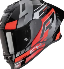 Scorpion EXO-R1 EVO II AIR Adrenaline Black/Red/Silver> Integraalhelmen|Race Helmen