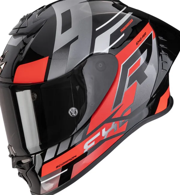 Scorpion EXO-R1 EVO II AIR Adrenaline Black/Red/Silver> Integraalhelmen|Race Helmen