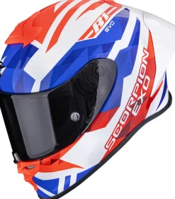 Scorpion EXO-R1 EVO II AIR Valere White/Red/Blue> Integraalhelmen|Race Helmen