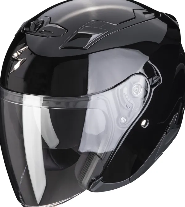 Scorpion EXO-230 Solid Black> Jethelmen|Helmen Met Zonnevizier