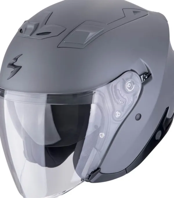 Scorpion EXO-Z1 Solid Matt Cement Grey> Jethelmen|Helmen Met Zonnevizier