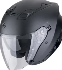 Scorpion EXO-Z1 Solid Matt Pearl Black> Jethelmen|Helmen Met Zonnevizier