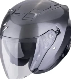 Scorpion EXO-Z1 Solid Metallic Grey> Jethelmen|Helmen Met Zonnevizier