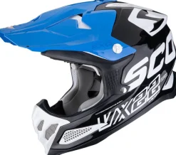 Scorpion VX-22 AIR Updown Black/White/Blue> Adventure Helmen|Crosshelmen