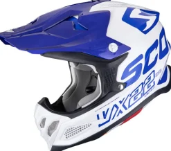 Scorpion VX-22 AIR Updown White/Blue/Blue> Adventure Helmen|Crosshelmen