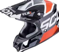 Scorpion VX-16 EVO AIR Analog Black/Red> Adventure Helmen|Crosshelmen