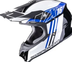 Scorpion VX-16 EVO AIR Lignes Black/Blue> Adventure Helmen|Crosshelmen