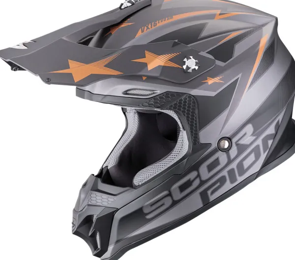 Scorpion VX-16 EVO AIR Patriot Silver/Black/Cooper> Adventure Helmen|Crosshelmen