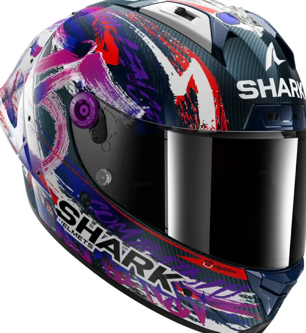 Shark Aeron-GP FIM #1 Replica Zarco Signature DWV> Integraalhelmen|Bluetooth Helmen