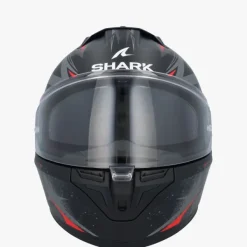 Shark D-Skwal 3 Blast-R Mat Black/Anthracite/Red KAR> Integraalhelmen|Helmen Met Zonnevizier
