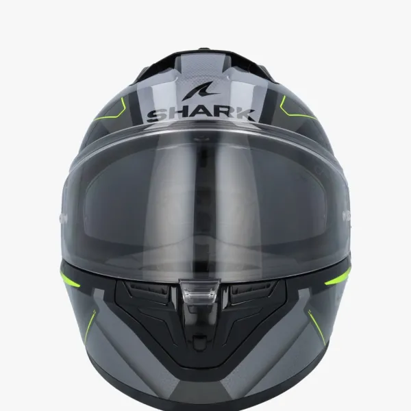 Shark D-Skwal 3 Sizler Black/Anthracite/Yellow KAY> Integraalhelmen|Helmen Met Zonnevizier