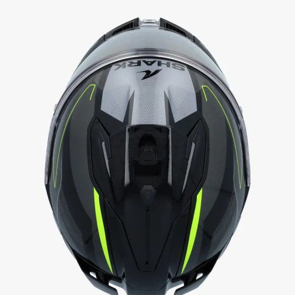 Shark D-Skwal 3 Sizler Black/Anthracite/Yellow KAY> Integraalhelmen|Helmen Met Zonnevizier