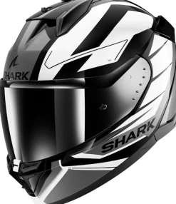 Shark D-Skwal 3 Sizler Black/White/Anthracite KWA> Integraalhelmen|Helmen Met Zonnevizier