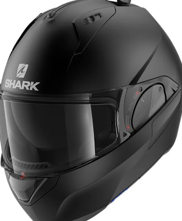 Shark Evo ES Blank Matt Black KMA> Systeemhelmen