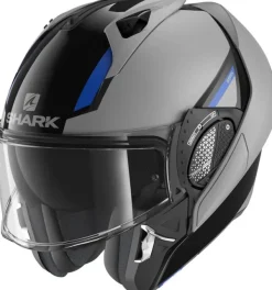 Shark Evo GT Sean Black Silver Blue KSB> Systeemhelmen