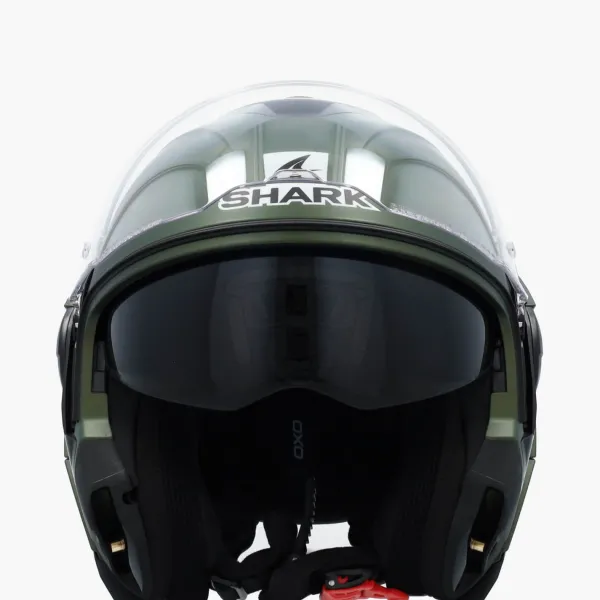 Shark OXO Blank Mat G02> Systeemhelmen|Helmen Met Zonnevizier