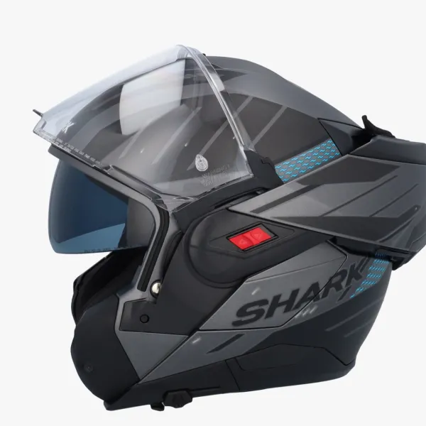 Shark OXO Rydger Mat ABK> Systeemhelmen|Helmen Met Zonnevizier