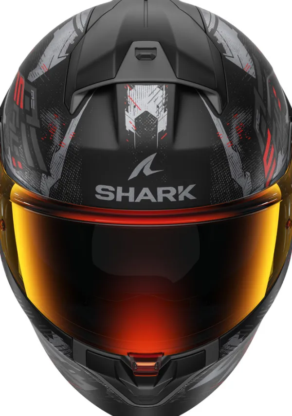 Shark Ridill 2 Molokai Mat KAR> Integraalhelmen|Helmen Met Zonnevizier