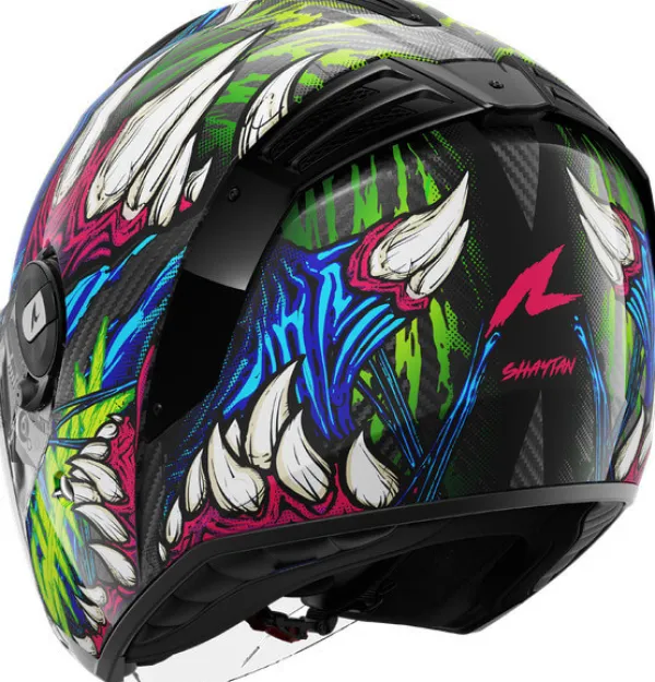 Shark RS Jet Carbon Shaytan KGV> Helmen Met Zonnevizier|Bluetooth Helmen