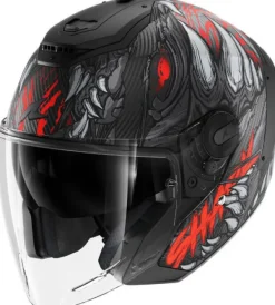 Shark RS Jet Carbon Shaytan Mat KRA> Helmen Met Zonnevizier|Bluetooth Helmen