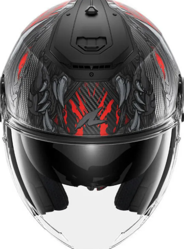 Shark RS Jet Carbon Shaytan Mat KRA> Helmen Met Zonnevizier|Bluetooth Helmen